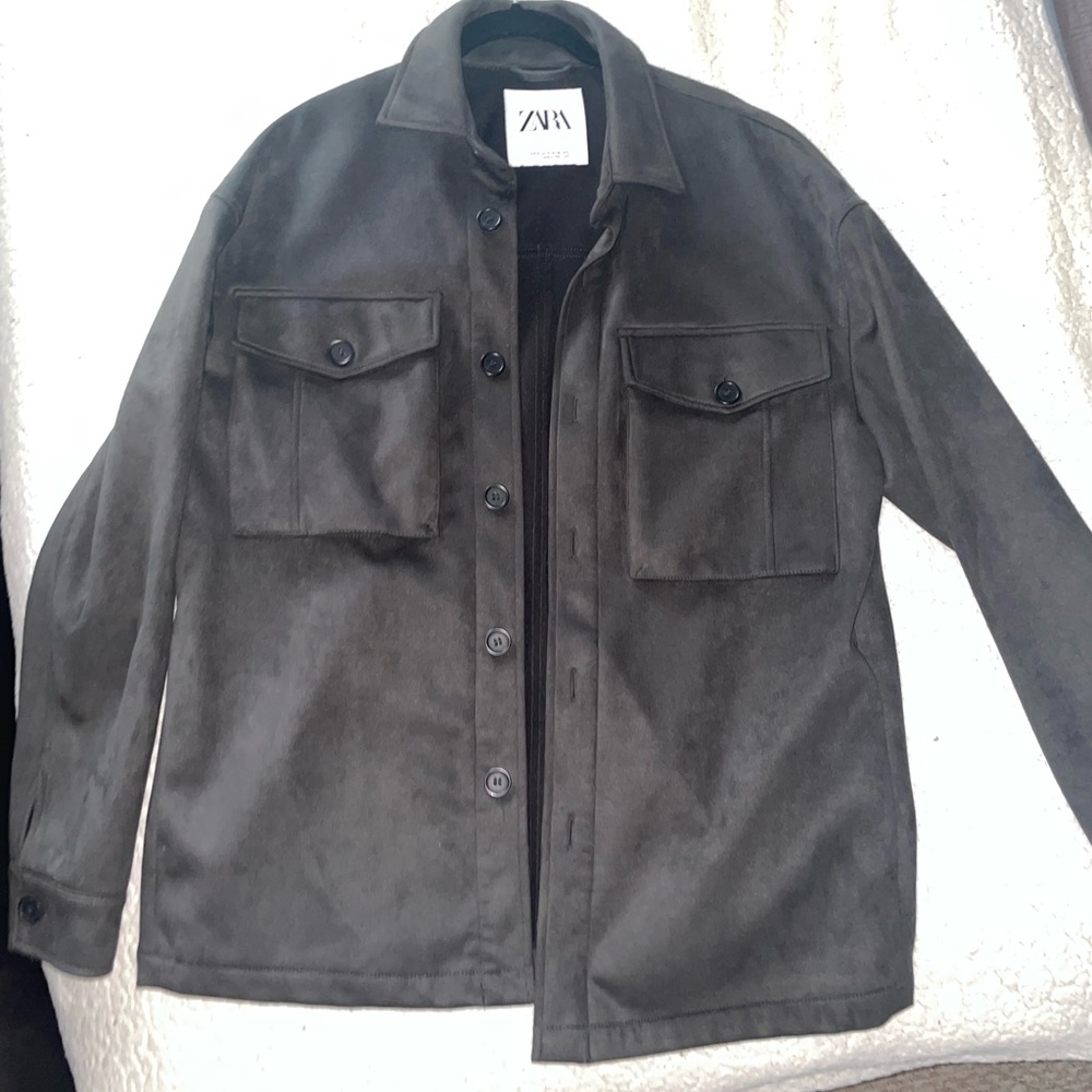 Zara suede over shirt